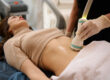Patient lays down and receives body contouring after successfully asking "how much is body contouring".